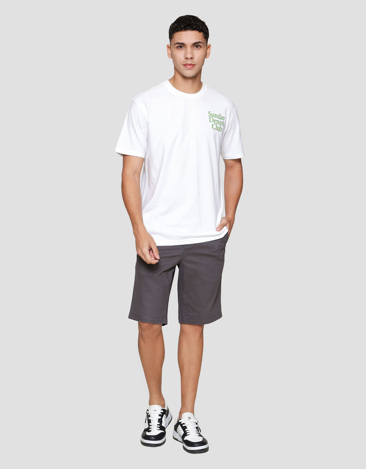 Lois Print Sunday Denim Club Kaos Pria