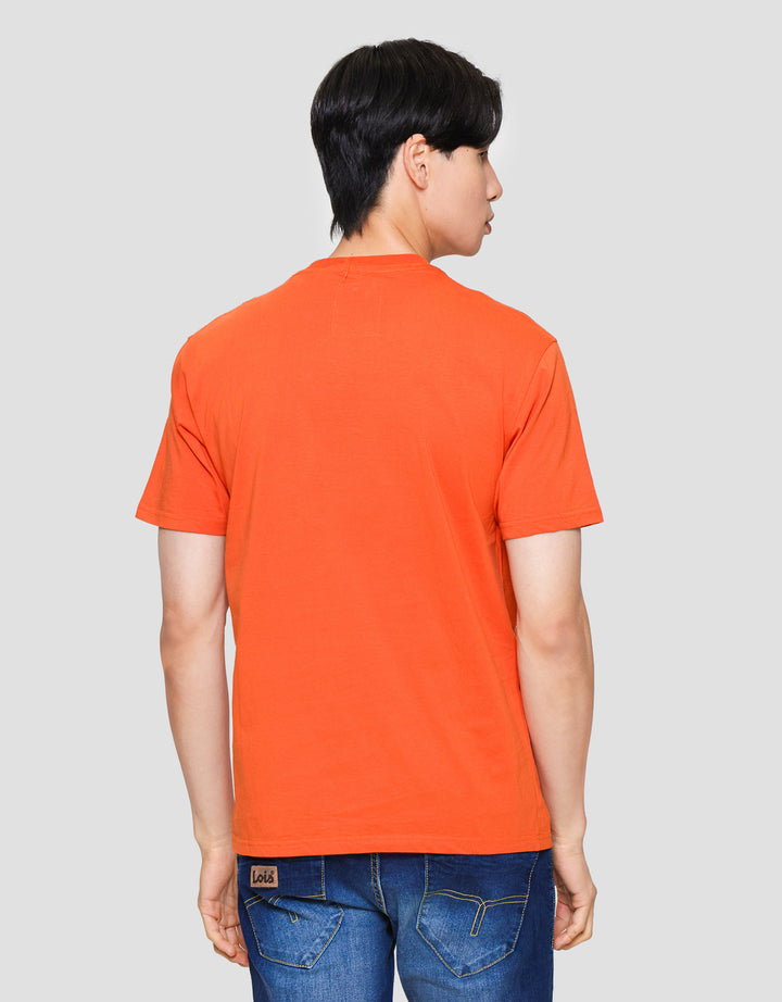 Lois Ksl2402 Brand Print Kaos Lengan Pendek Pria