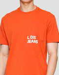Lois Ksl2402 Brand Print Kaos Lengan Pendek Pria