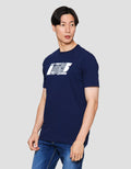 Lois Tshirt Ksl2388 Print Brand Stripe Kaos Lengan Pendek Pria