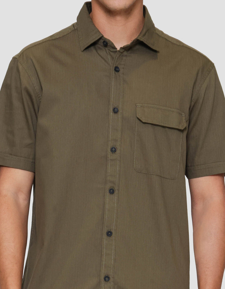 Lois Pocket Kemeja Lengan Pendek Pria