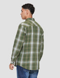 Lois Print Checks Kemeja Lengan Panjang Pria