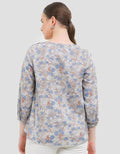 Expand Lineta Blouse Kemeja Motif Bunga Wanita