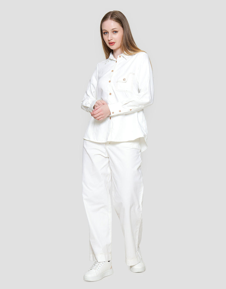 Exit Ikera Blouse Kemeja Lengan Panjang Wanita