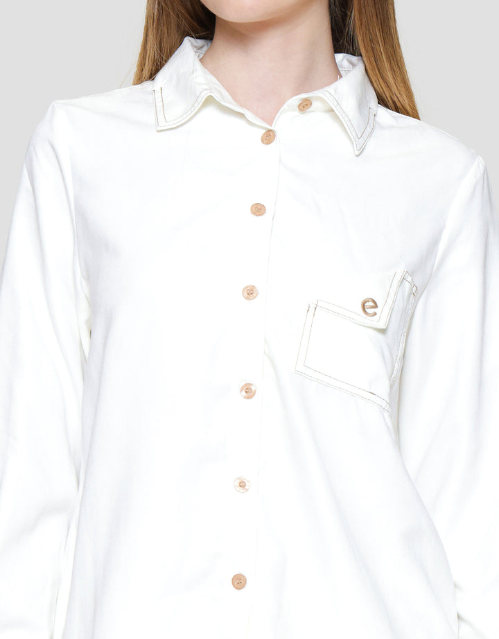 Exit Ikera Blouse Kemeja Lengan Panjang Wanita