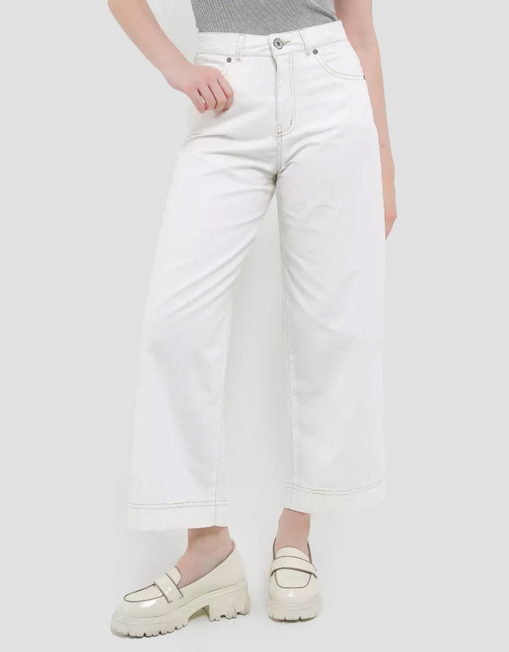 Exit Turei Celana Panjang Basic Putih Wanita