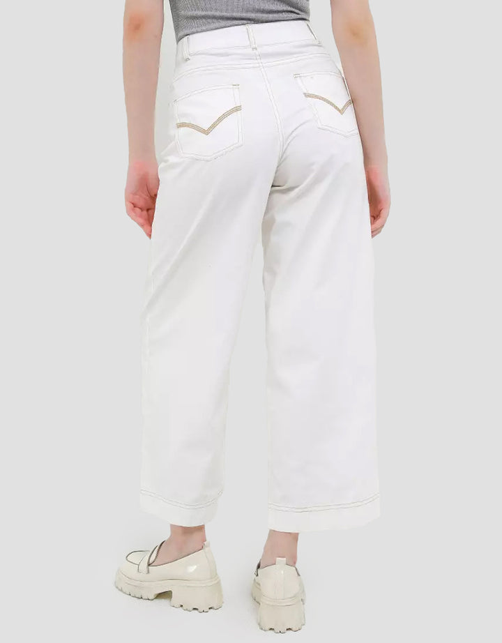Exit Turei Celana Panjang Basic Putih Wanita