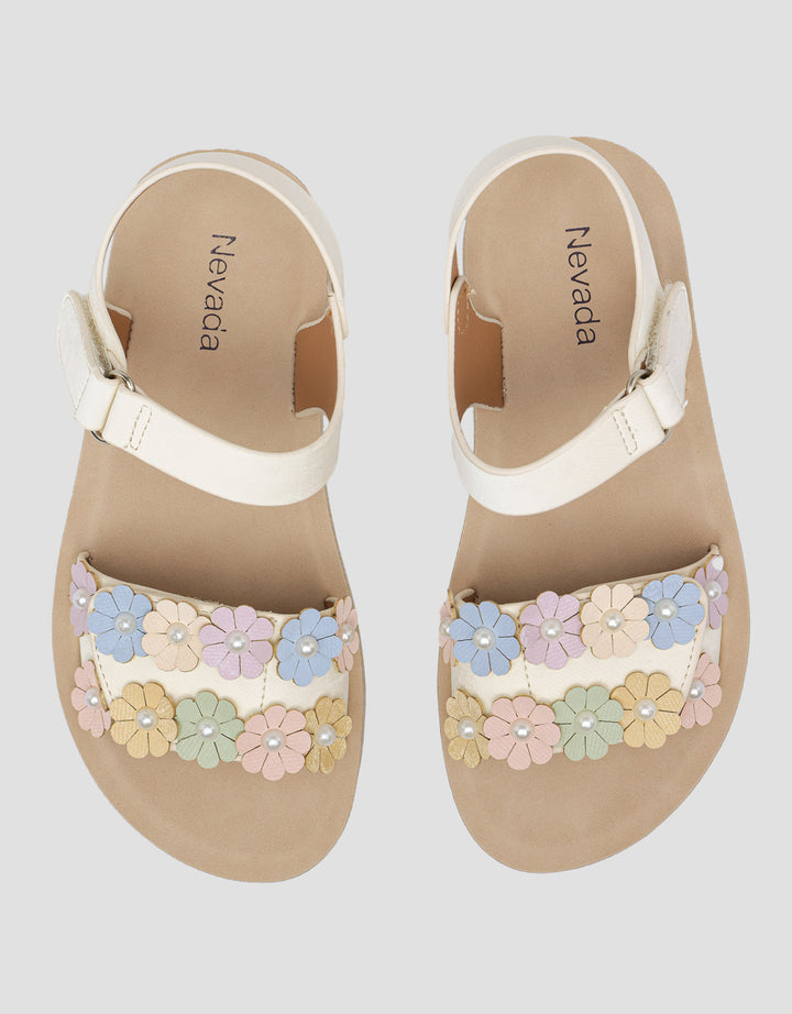 Nevada Ankle Strap Flower Sandal Anak Perempuan