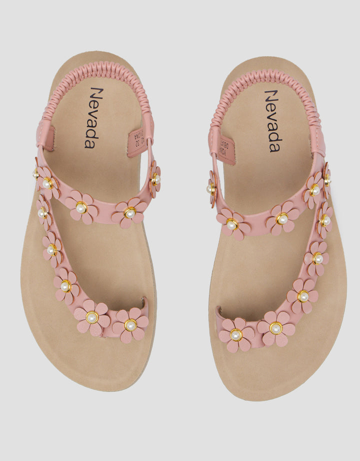 Nevada Ankle Strap Little Flower Sandal Anak Perempuan