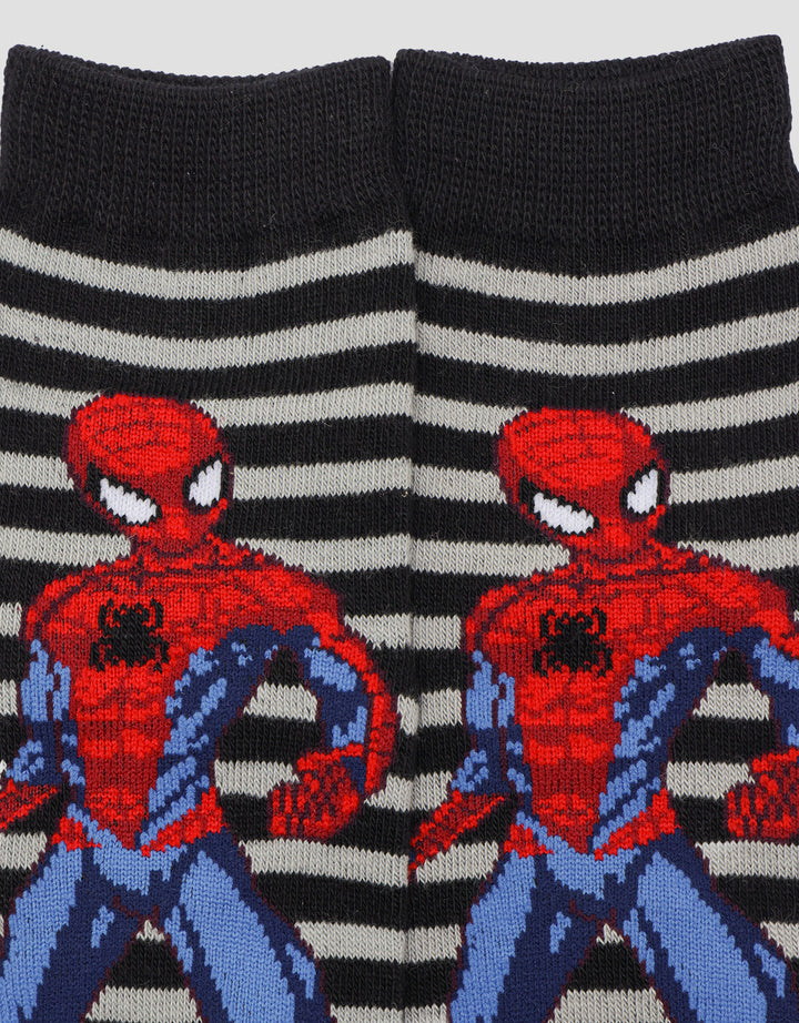 Marvel Spiderman Stripe Kaos Kaki Anak Laki-laki