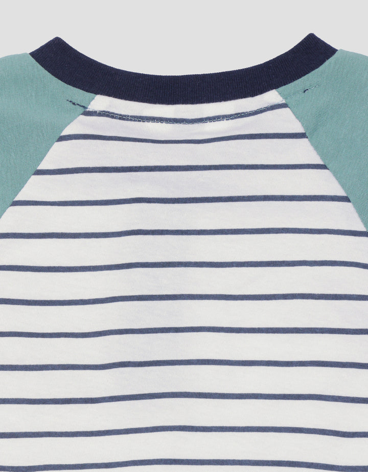 Little M Raglan Stripe Set Pakaian Anak Bayi