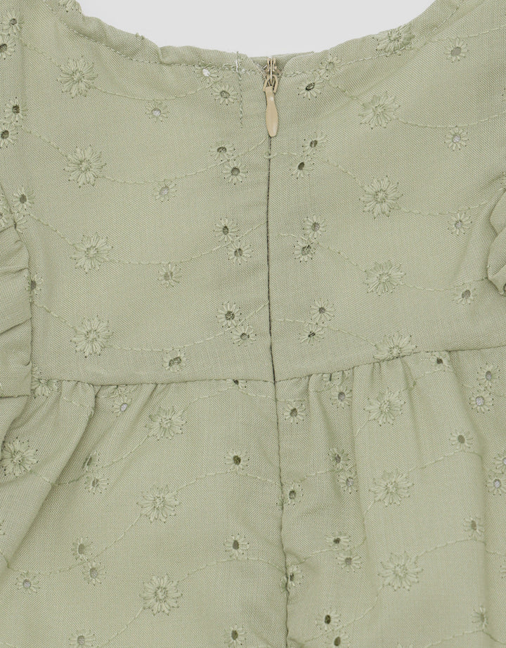 Little M 2 Pcs Texture Baby Girl Clothes Set