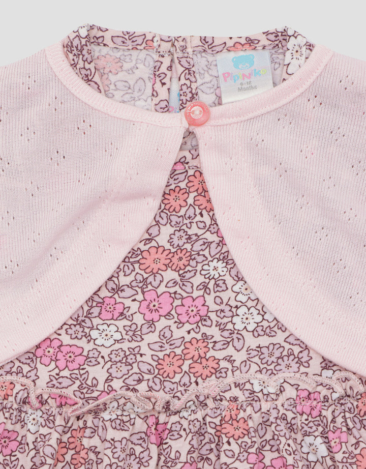 Pipiniko Floral Print Dress for Baby Kids