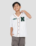 Nevada Knit Fashion Series Chenille Logo N Kemeja Anak Laki-laki