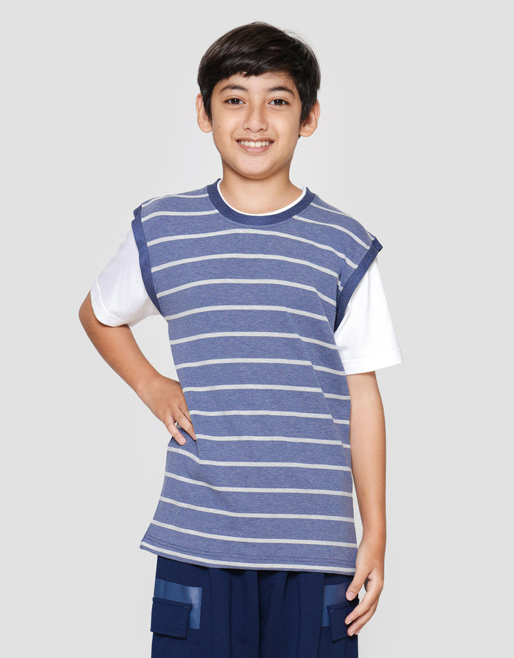 Nevada Silhouette Stripe Kaos Anak Laki-laki