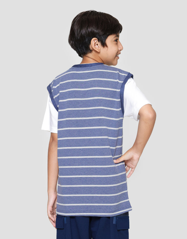 Nevada Silhouette Stripe Kaos Anak Laki-laki