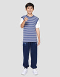 Nevada Silhouette Stripe Kaos Anak Laki-laki