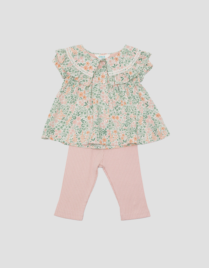 Little M Renda Step Set Pakaian Anak Perempuan