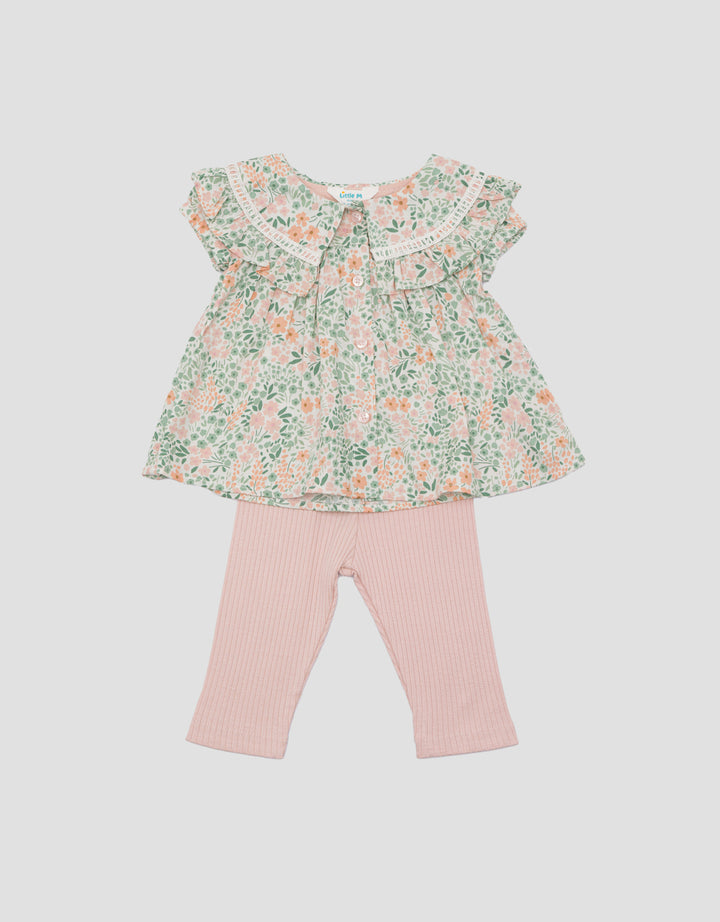 Little M Renda Step Set Pakaian Anak Perempuan