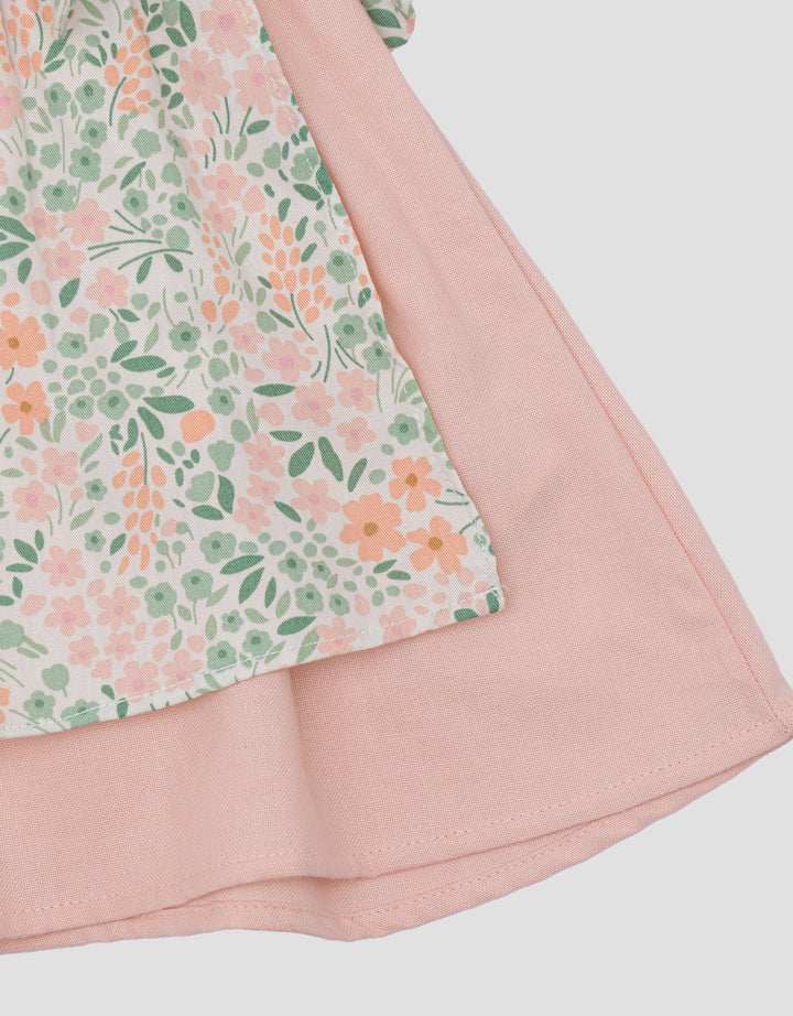 Little M Flower Apron Dress Baby Kids
