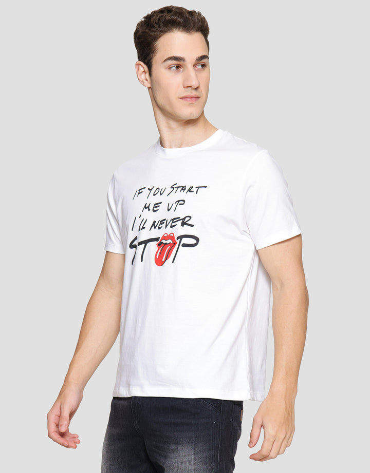 T Zone Universal Music Rolling Stones Rockstar Stop Kaos Pria