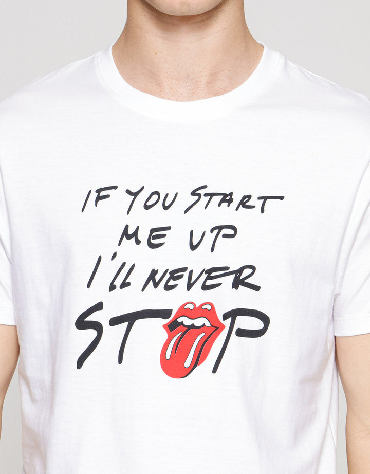 T Zone Universal Music Rolling Stones Rockstar Stop Kaos Pria