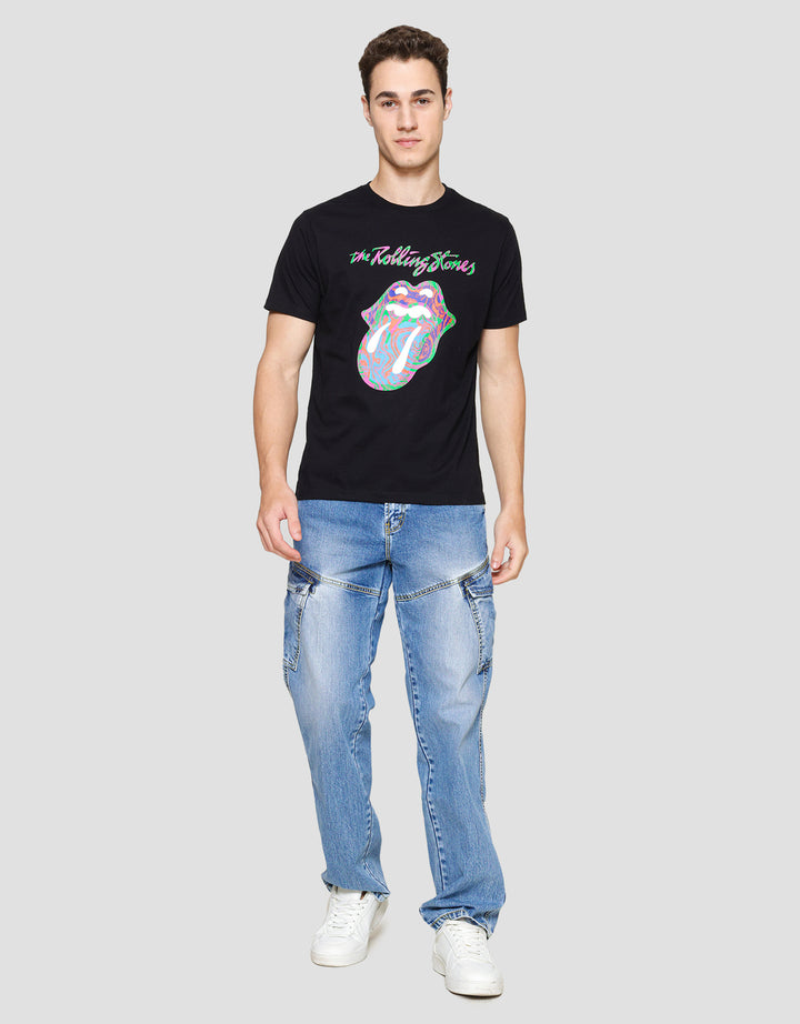T Zone Universal Music Rolling Stones Rockstar Color Men's T-Shirt