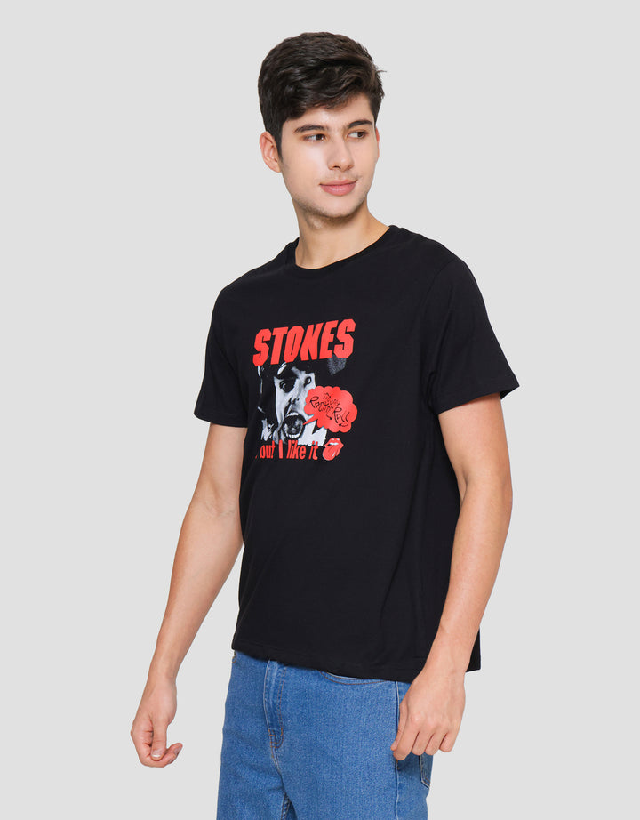 T Zone Rolling Stones 1 Rockstar Kaos Pria