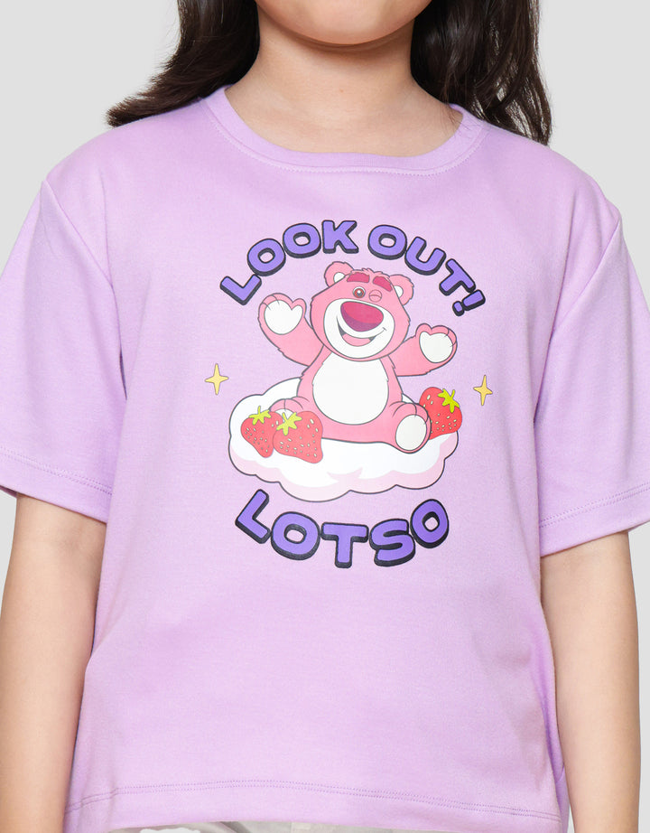Disney Look Out Lotso Print Kaos Anak Perempuan