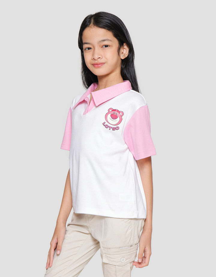 Disney Lotso Trophy Collar Kaos Anak Perempuan