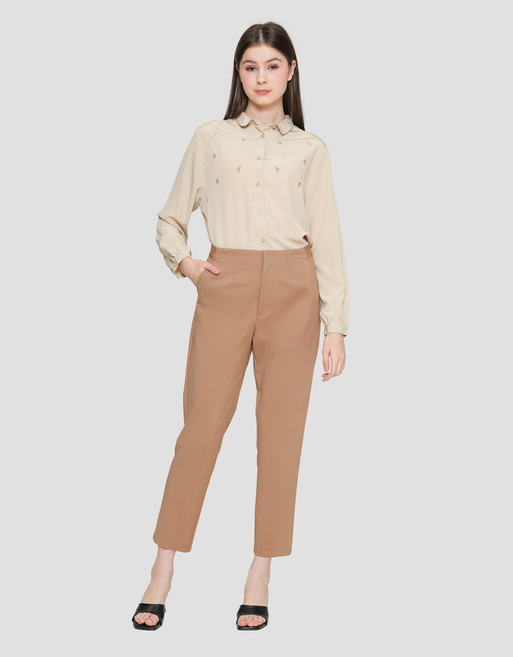 St. Yves Ankle Exposed Celana Trouser Wanita