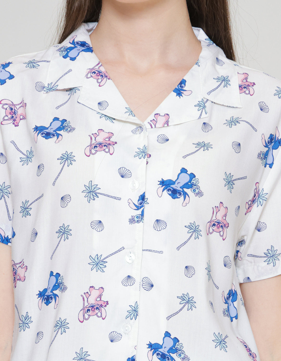 Disney Wite Stitch Women's Pajama Set