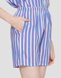 Nevada Stripe Mix Baju Tidur Pendek Setelan Wanita