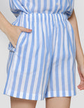 St. Yves Stripe Cotton Setelan Piyama Wanita