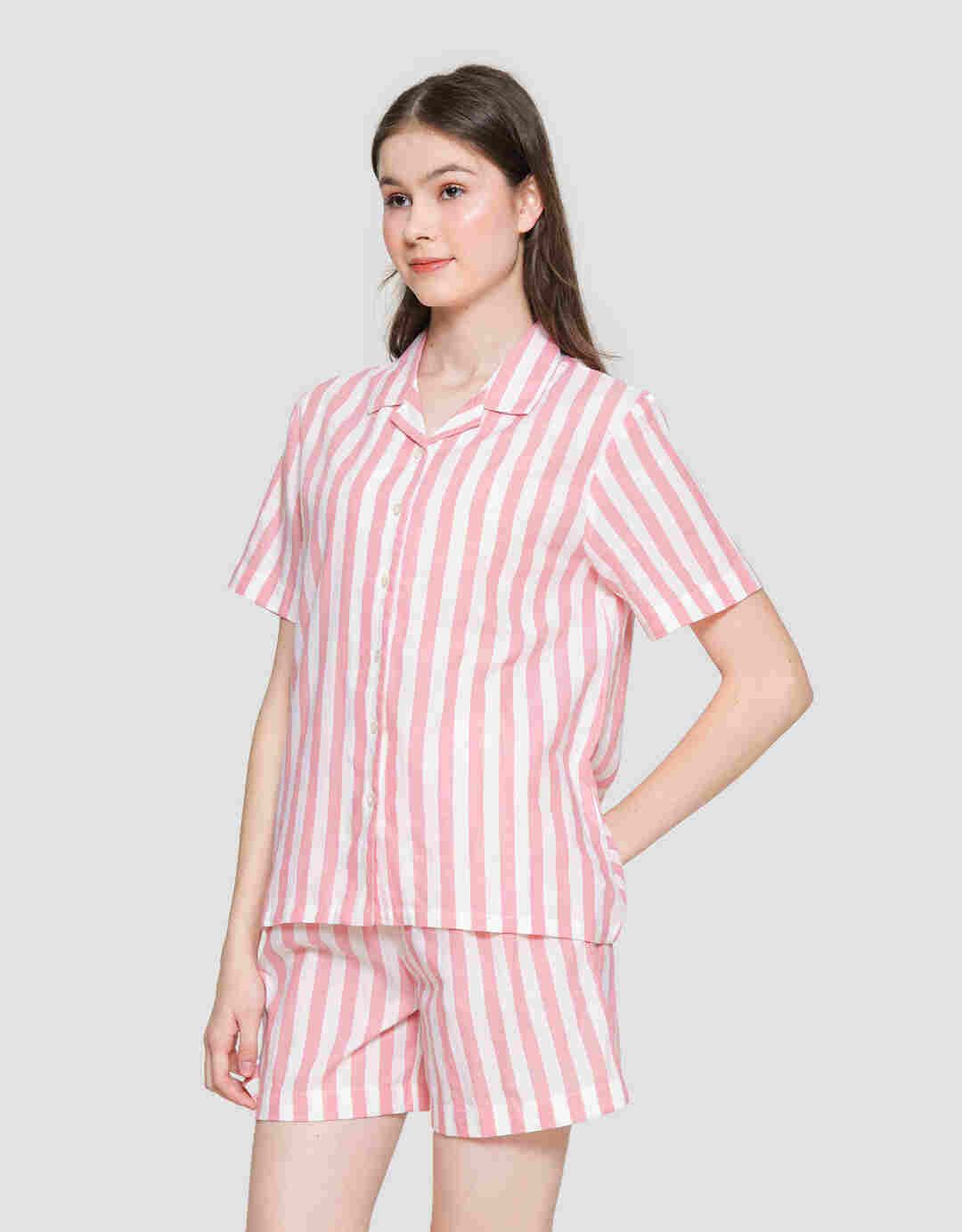 ST. YVES STRIPE COTTON SETELAN PIYAMA WANITA