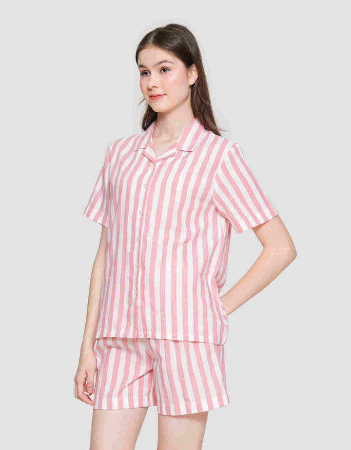 ST. YVES STRIPE COTTON SETELAN PIYAMA WANITA
