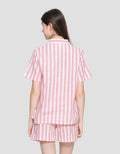 St. Yves Stripe Cotton Setelan Piyama Wanita