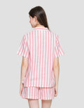 St. Yves Stripe Cotton Setelan Piyama Wanita
