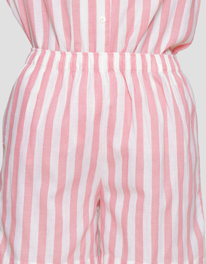 St. Yves Stripe Cotton Setelan Piyama Wanita