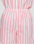 St. Yves Stripe Cotton Setelan Piyama Wanita