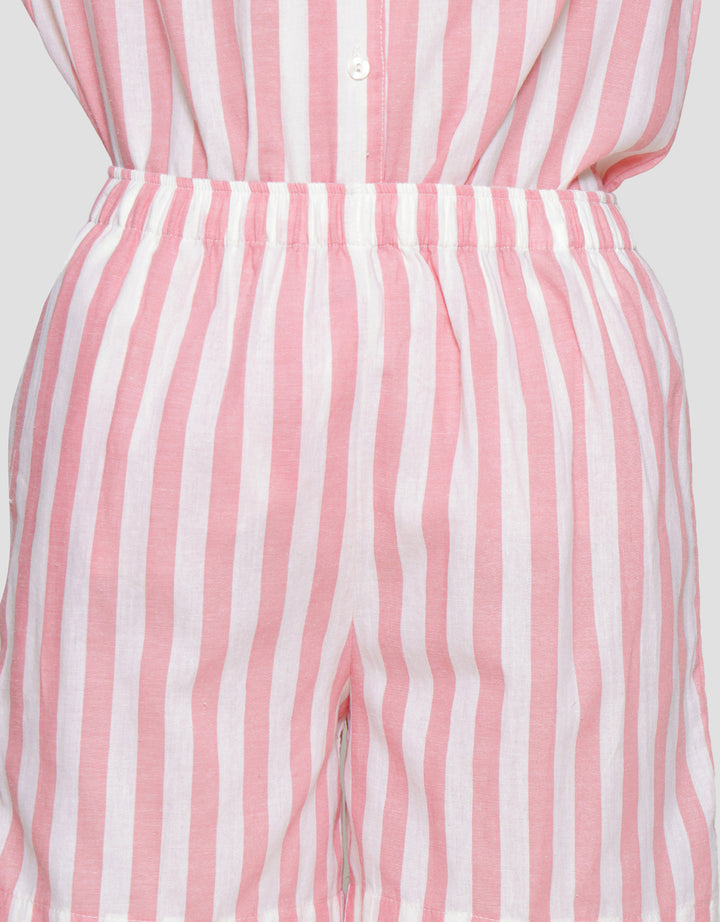 St. Yves Stripe Cotton Setelan Piyama Wanita