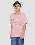Nevada Print Boys Will Be Boys Kaos Lengan Pendek Anak Laki-laki