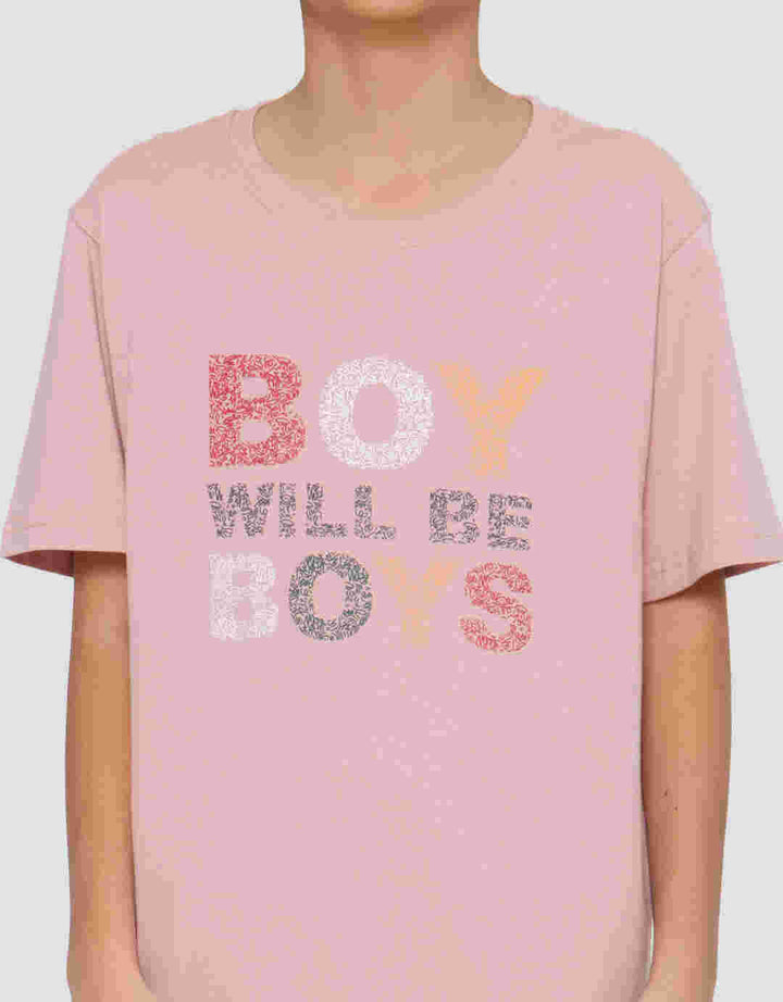 Nevada Print Boys Will Be Boys Boys Short Sleeve T-Shirt