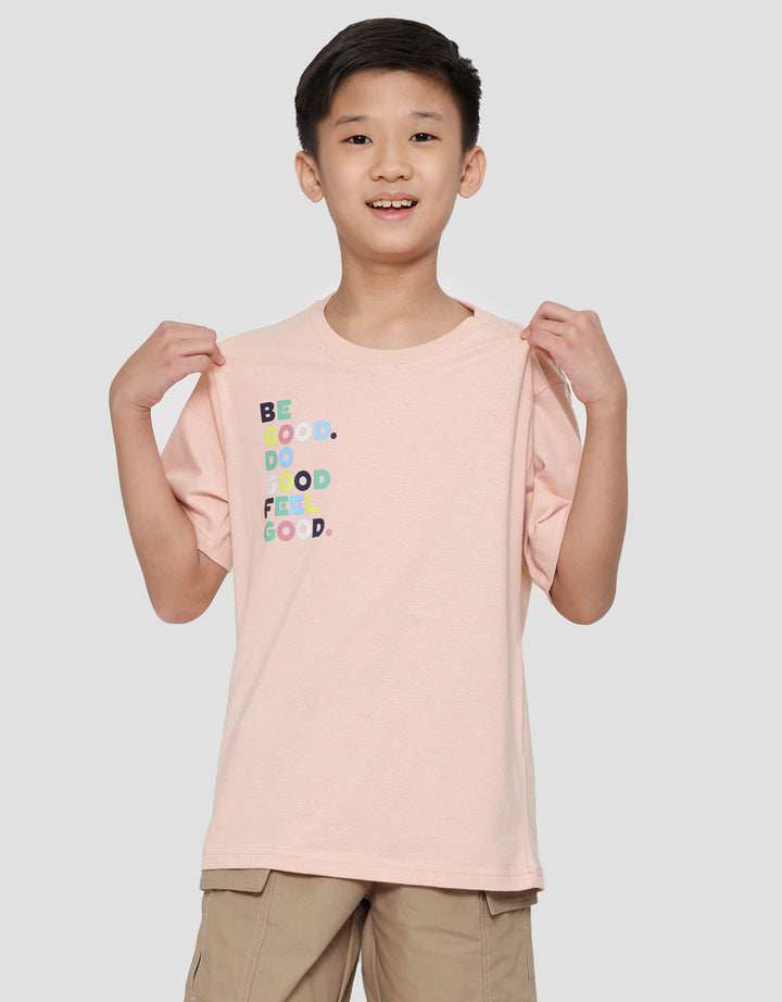 Nevada Print Colorful Words Kaos Lengan Pendek Anak Laki-Laki