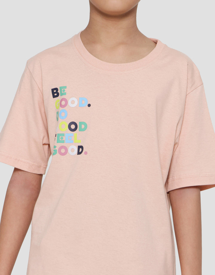 Nevada Print Colorful Words Kaos Lengan Pendek Anak Laki-Laki