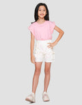 Little M Puff Pocket Stopper Girls Shorts