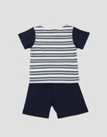 Little M Jersey Stripe Pakaian Setelan Bayi