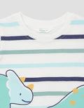 Little M Jersey Dino Mirror Baju Set Anak Laki-Laki