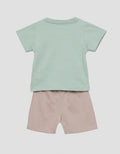 Little M Jersey Dinomite Pakaian Setelan Anak Laki-laki