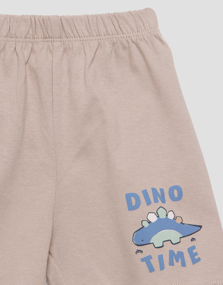 Little M Jersey Dinomite Pakaian Setelan Anak Laki-laki